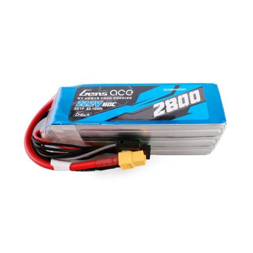 GEA286S60X6GT - Gens ace G-Tech 2800mAh 22.2V 60C 6S1P Lipo Battery Pack GEA286S60X6GT GEA286S60X6GT - Gens ace G-Tech 2800mAh 22.2V 60C 6S1P Lipo Battery Pack GEA286S60X6GT